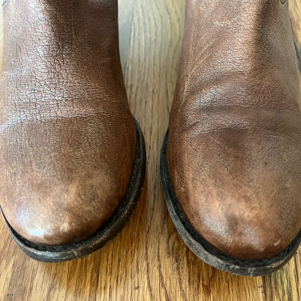 Frye Melissa Button Back Zip Brown - image 3